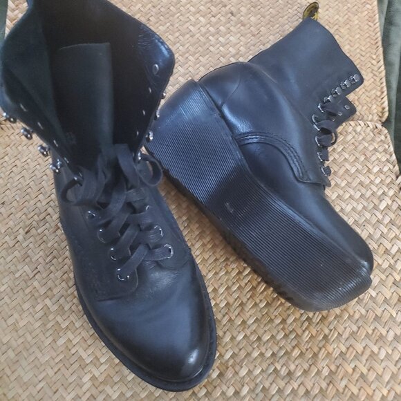 Dr Martens JAMILA - RARE Wedge Platform Combat Boot - Picture 7 of 11